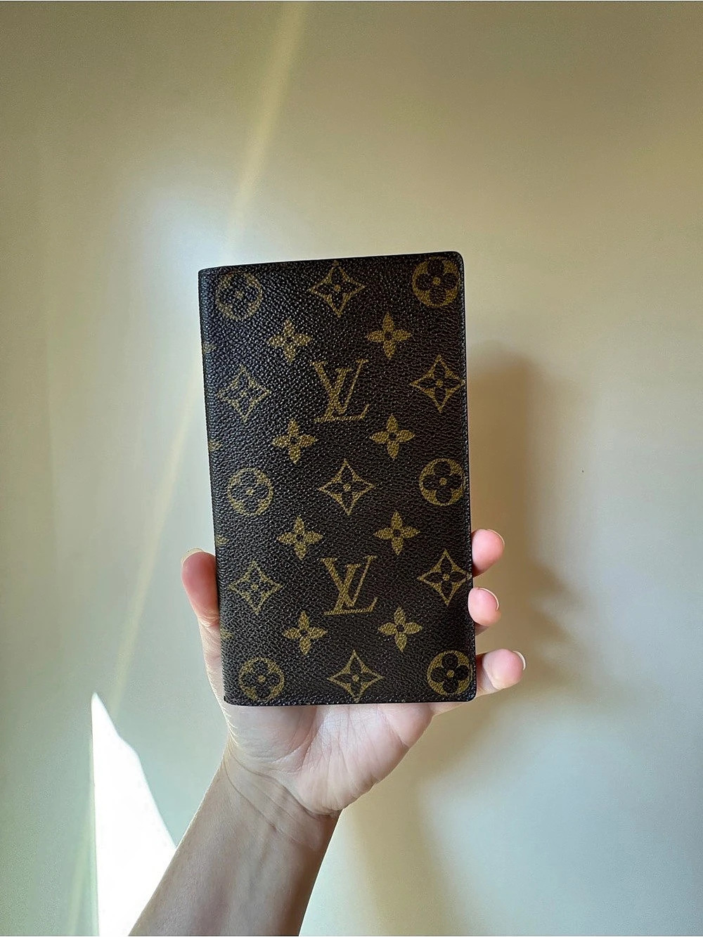 Louis Vuitton long wallet. WILL FIT PASSPORT.